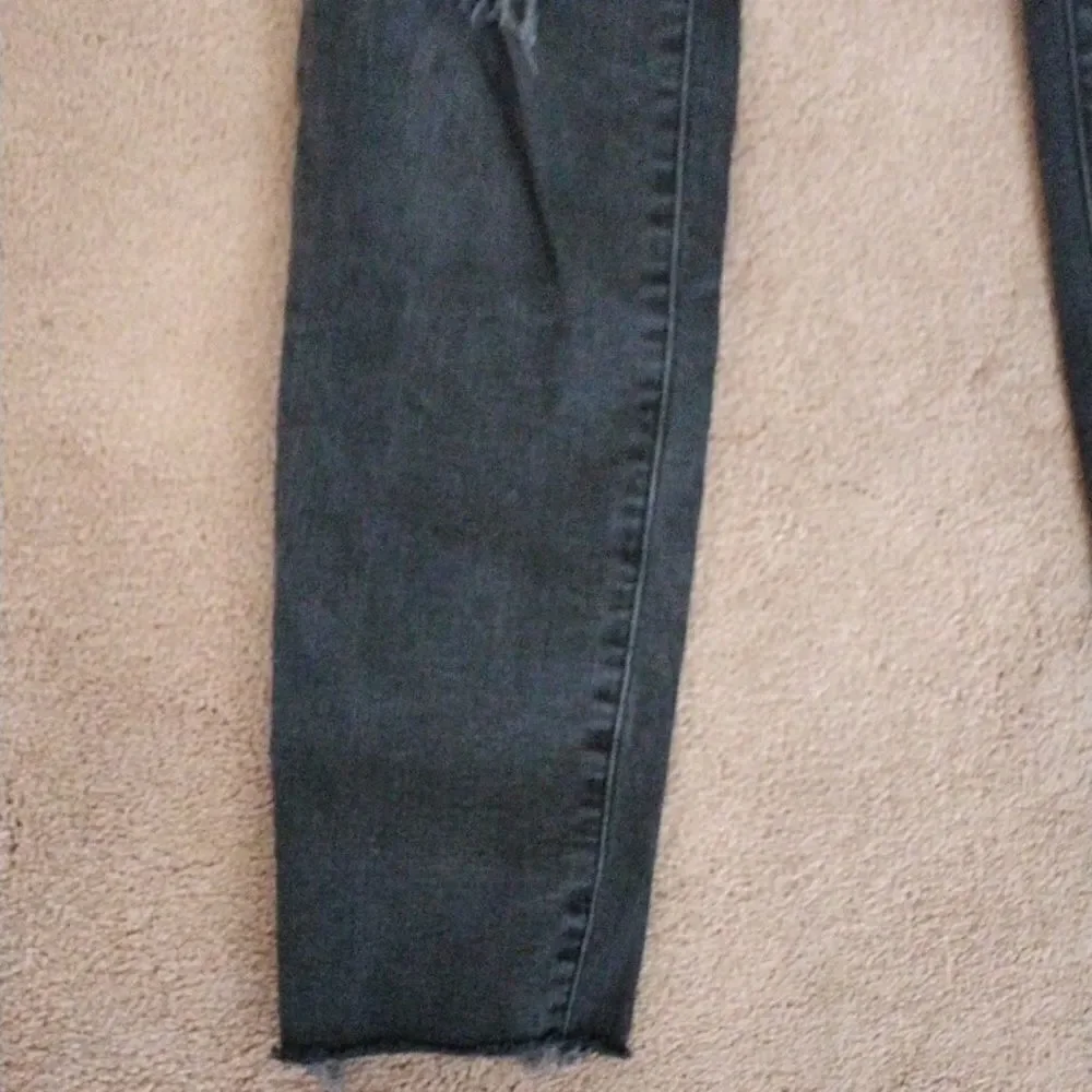 Madewell Distressed 9 Inch Rise Skinny Jeans